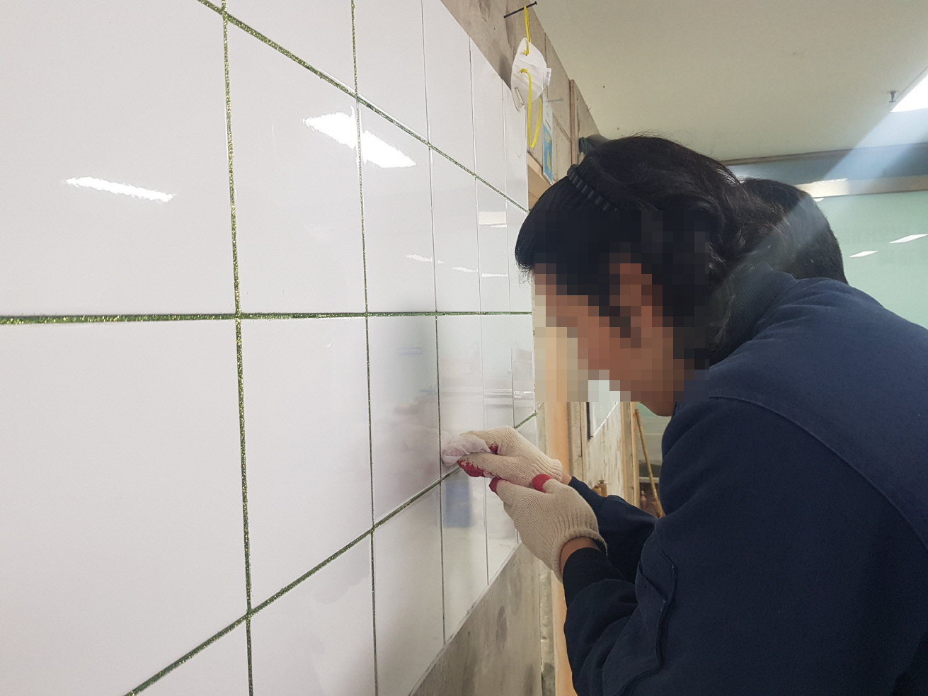 욕실타일 [칼라줄눈] 셀프 시공 수업 대표 이미지